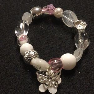 Avon Beaded Chic Charm Bracelet, Romance